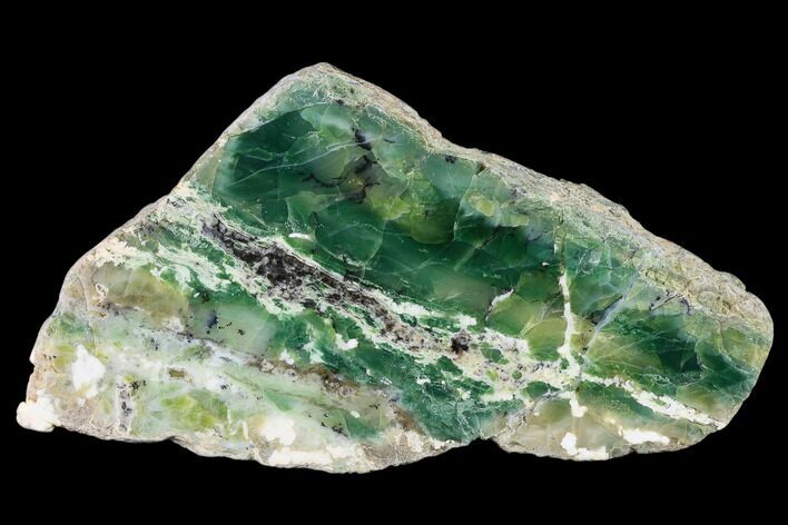 Polished Green-White Opal Slab - Western Australia #132921